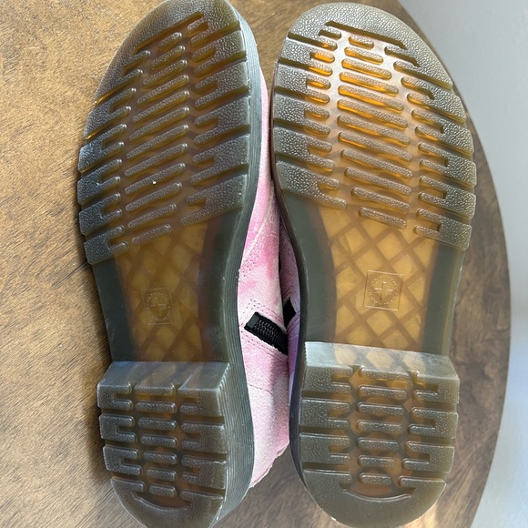 Dr. Martens Women's Pink & White Suede Tie-Dye Combat Boots 5 wmns - Picture 5 of 5